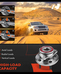 Front Wheel Bearing And Hub Assembly For Jeep Grand Cherokee 1999 2004 Five Lug Compatible with Ball Bearing for strong loads