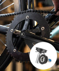 2 Pack 8mm Bike Hex Crank Arm Bolts With Caps For Capless Bottom Brackets Allen Key Screws on bicycle drivetrain close-up