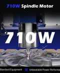 Massive 2x2 Ft CNC Router With 710W Spindle Closed Loop Steppers WiFi Enabled And App Controlled for carving metal