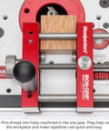 Zero Drama Small Parts Holder For Router Tables Delivers Big Time Accuracy And Rock Solid Safety For Your Shop With Heavy Duty Clamps and precision stop pins for tenons, rabbets, and dados.