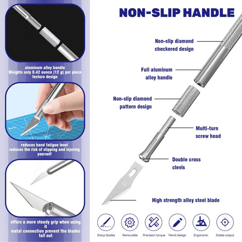 23 Piece Hobby Model Building Tools Kit For Gundam Builders Must Have Essential Modeler Craft Set Non-slip handle knife