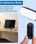 10 Pack Adhesive Pencil Holders For Desk And Wall Silicone Flexible Pen Organizer attached to desk and held by hand