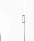 Contemporary 8 Inch Back To Back Shower Door Pull In Satin Nickel Finish Solid Brass Build For Modern Bathrooms Slick Grip Ultra Durable