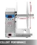 Heavy Duty Automatic Label Rewinder Machine Electric Speed Adjustable 0 To 50 Rpm, showing digital controls and wide roll capacity.