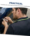 Mechanic using Door Hinge Repair Kit Pin And Bushing For Automotive Door Hardware, Quick And Easy Vehicle Maintenance No Hassle.