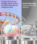 Clear Acrylic Dome Cotton Candy Machine Cover For 15 Inch Bowls Fits 14.96 Inch Commercial Floss Makers Detachable Design Party