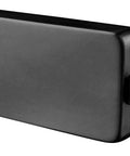 Graphite Black Surface Jamb Mount Door Lock For Barn And Interior Doors, Privacy Hardware, easy one-touch lock shown front view