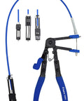 Pro Grade Heavy Duty Multi Cable Hose Clamp Pliers Set With 3 Cables And 4 Jaw Options For Automotive Tension Clamps and Jaws