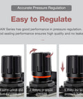 Easy pressure adjustment instructions for All In One Air Filter Regulator Combo For One Half NPT Systems, AW Series High Flow Unit