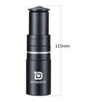 6061 Aluminum Bike Stem Riser Adapter for 28.6mm and 1-1/8 in Threadless Forks Height Adjustable 115mm shown in image
