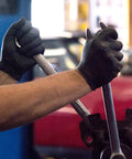 Black Nitrile Gloves 6 Mil For Mechanics And Auto Shop Work Latex Free Powder Free Disposable Large Size Heavy Duty Grip
