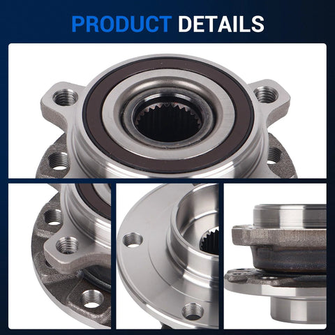 Front Wheel Hub And Bearing Assembly For 2014 To 2023 Jeep Cherokee Without Off Road Suspension With ABS System Replaces 513349