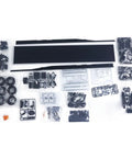 1/14 Scale RC Flatbed Semi Truck Chassis Kit For DIY Model, Realistic Hobby Grade Rig With Working Multi Speed Transmission And Differential Axle parts