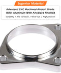 Starter Spacer Kit With Bolts For Ram 2500 3500 5 Speed 1994-2002 Cummins 5 9L Diesel NV4500 NV5600 Direct Fit Upgrade For Non HO Engines Easy Install Durable Hardware And Long Lasting Spacer Kit, showing aircraft grade billet aluminum spacer.