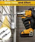 Spring Loaded Anti Drop Screw Holding Screwdriver Bits For DIY Home Repairs With Built In Spring Clamp Keeps Screws From Slipping Phillips cross tip in drill