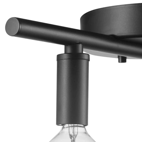 Close-up of Monroe 4 Light Slim Profile Track Lighting Matte Black Finish With Adjustable Heads For A Slick Minimalist Look