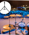 Adjustable Metal Snare Drum Stand For Practice With Secure Holder Rack And Solid Storage Shelf For Beginners To Get Their Groove On.