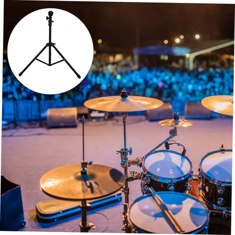Adjustable Metal Snare Drum Stand For Practice With Secure Holder Rack And Solid Storage Shelf For Beginners To Get Their Groove On.