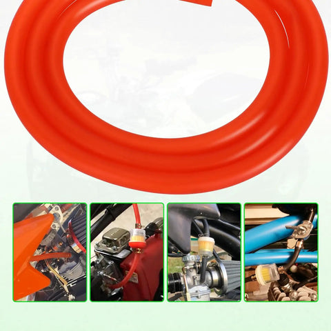Gas Fuel Line Kit 3.28 Ft 3/16 Inch ID With 1/4 Inch Inline Shut Off Valve for 50cc to 250cc Dirt Bikes and Scooters