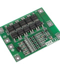 Heavy Duty 2 Pack 4S 40A 16.8V Lithium Battery BMS Protection Board front view with balance charging circuit.