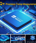 Pocket Sized Android Thermal Imager With Macro Lens P2 Pro Infrared Camera 512x384 Resolution 15x Zoom Temperature Range From minus four to 1112 F Ultra Clear Heat Vision For Phone Razor X Engine showing IQ+ precision temperature measurement chipset
