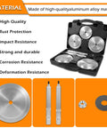 Truck Hub Seal Installer Kit For Class 7 And Class 8 Trucks And Trailers Pro Grade Multi Vehicle Tool displayed in open case