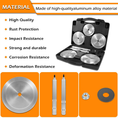 Truck Hub Seal Installer Kit For Class 7 And Class 8 Trucks And Trailers Pro Grade Multi Vehicle Tool displayed in open case