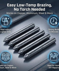 Low Temperature Welding Rods For Aluminum, Stainless Steel, And Iron, Pro Grade Easy Melt Repair For Beginners And Pros