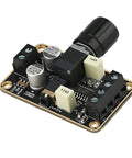 Compact 5W Per Channel 5W Plus 5W PAM8406 Stereo Audio Amplifier Board For 5V Supply, dual-channel Class D module, black and gold design