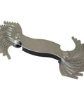 Made In USA Pro Grade Screw Pitch Gauge With 22 Leaves For 9 To 40 TPI English Thread Gage Tool And Precision Steel Thread Measuring Instrument