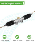 Golf Cart Steering Gear Box Assembly Rack And Pinion Replacement Fits Club Car Precedent Onward Tempo 2004 Up Models Easy Bolt In
