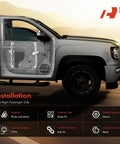 Installation view of Front Passenger Power Window Regulator With Motor Replacement for Chevrolet Silverado 2000-2006