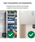 36,000 Amp Whole House Surge Protector For 120/240V installed indoors and outdoors on circuit breakers