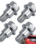 4 Pack Heavy Duty Replacement Shoulder Bolts 532196539 Compatible With Lawn Mower Models 2042LS 2348LS 2354GXLS LGT2654 LTH18538 TC38 And Compatible With Husqvarna Craftsman AYP Jonsered Poulan RedMax