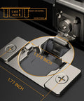 Straight Up Fifty Pack One Quarter Inch Overlay Soft Close Concealed Kitchen Cabinet Hinges For Face Frame Setup With No Sweat Dowels And Premium Satin Nickel Hardware close up showing measurements and design details.