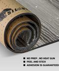 Keep Your Whip Cool And Quiet With 36 Square Feet Of Closed Cell Polyethylene Foam Sheets showing rolled material with adhesive backing.