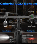 Handlebar controls of a Powerful Folding Electric Bike With 800W To 1200W Peak Motor For Dope City Commutes 23 MPH Top Speed Dual Suspension