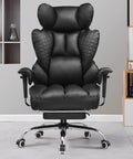 Big and Tall Gaming Chair With Footrest Built For The Big And Tall Crew Heavy Duty Office Chair 400 Lb Capacity High Back Ergonomic Lumbar Support Wide Cushioned Seat For Lower Back Pain Relief Earth Black