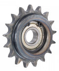 Top Tier Chain Idler Sprocket Tensioner Roller 17 Teeth 3/8 Inch Pitch with 6001Z Precision Bearing close-up view.