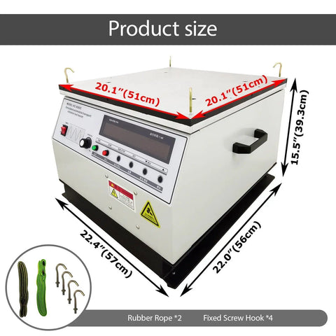 Vibration Test Bench For Electronics And Toys With 40Kg Load Capacity Pro Grade Vibration Testing Table 1200W 110V Power Silent Industrial Steel Platform Auto Transport Simulation And Durable Build, 51cm size