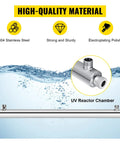 Heavy Duty Pro Grade Whole House Water Purification System With 12 GPM Flow 110V 55W 304 Stainless Steel Build UV chamber