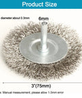 Three inch stainless steel wire wheel from Four Piece Three Inch Stainless Steel Wire Wheel Brush Kit For Drills With One Quarter Inch Shank Ideal For Power Grinders Rust Removal Paint Scale Removal Deburring Edge Blending And Surface Prep.