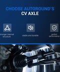 Front Pair CV Axle Shaft Assembly For Subaru Forester 2014 Early Build Before January 11 2014 Legacy 2010 2014 Outback 2010 2014