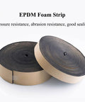 Dope Foam Rubber Seal Strip With Super Strong Self-Adhesive Backing, 10M Length rolled EPDM foam strips for sealing and insulation