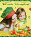 Toddler knife set toy with cutting board; plastic kid-safe knives for pretend cooking