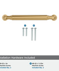 Coble Transitional Champagne Bronze Cabinet Pull 5-5/8 Inch Overall Length With 5-1/16 Inch Center-To-Center Mounting BP37663CZ with screws