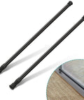 Two Piece Adjustable Window Security Bar For Sliding Glass Doors And Windows Rubber Tip Safety Lock Bar Extends From 15.7 To 27.5 Inches