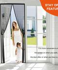 Heavy Duty Fiberglass Magnetic Screen Mesh Door For 38 By 82 Inch Doors Fits 40 By 84 In Interior Patio And Sliding Doors