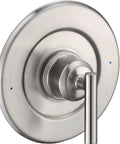 Gibson Posi Temp Valve Trim Kit Brushed Nickel With Metal Construction And Easy Adjust Lever And Red Blue Temperature Indicator
