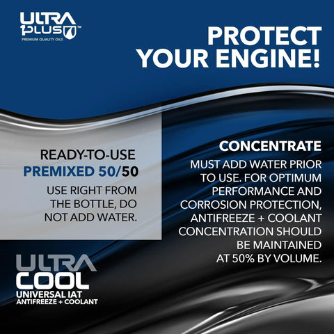 Lock In Superior Engine Care With This Gold IAT 50/50 Antifreeze Coolant packed in ready-to-use premixed bottles.
